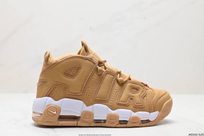 真标耐克nike Wmns Air More Uptempo Gs Barely Green 皮蓬初代系列经典高街百搭休闲运动文化篮球鞋美国队配色 货号:Dq5