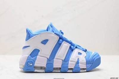 真标耐克nike Air More Uptempo’96 大air皮蓬 921948-401“Unc”北卡蓝 真标原盒 超高清洁度 顶级小潘气垫 头层牛巴革鞋面
