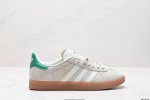 真标adidas Originals Gazelle 三叶草休闲防滑耐磨低帮板鞋 鞋头出色设计 塑就出众贴合感 稳固的后跟贴合足部曲线设计 软弹舒适 不易磨脚
