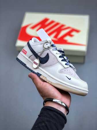 Nike Sb Dunk Low Supreme联名-米蓝勾 周年高端定制 低帮休闲板鞋 Fc1688-142 #定制鞋盒 大厂纯原品质出货 超高清洁度 皮料切 - 点击图像关闭