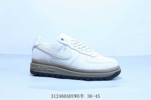 180 nike Air Force 1 Af1耐克 空军一号厚底休闲板鞋 灰粽 货号 Hx5123-001 312460Adywo半 36-45