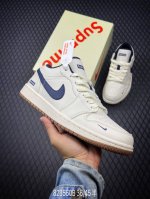 b 公司级air Jordan 1 Low Aj1乔1低帮休闲板鞋 同步官方配色 市场唯一独家头层皮打造 原鞋原档案开发 原厂皮料 原档冲孔鞋头 正确满胶鞋垫