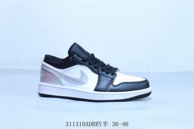 170 Nike Air Jordan 1 Low Gs"White/Black/Pink"Aj1乔丹一代低帮经典复古文化休闲运动篮球鞋 货号 Dco774-0