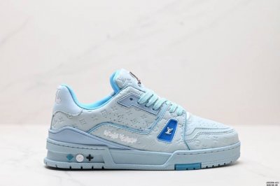 公司级全新lv路易威登louis Vuitton Trainer Sneaker Low休闲运动文化百搭板鞋 尺码:36-46 Id:Jgd268-Azj