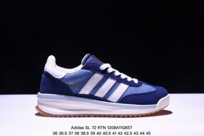 真爆公司级36-45半码 Adidas 阿迪达斯 公司级 Sl 72厚底版系列 男女鞋半码制，采用翻毛皮组合牛津布鞋面材质，内嵌环保海玻璃鞋垫，中底搭载发泡模m