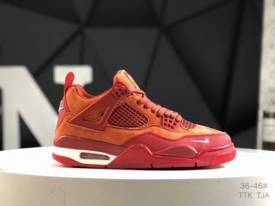 公司级带半码 耐克 Nigel Sylvester X Air Jordan 4 Og Aj4乔4 联名款男子文化篮球鞋 货号：Hf4340-800 尺码：36