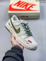 海外爆款限量发售！Nike Sb Dunk Low“ 斯图西联名 米绿双拼” 周年高端定制 低帮休闲板鞋 定制鞋盒 大厂纯原品质出货 超高清洁度 皮料切割干净无
