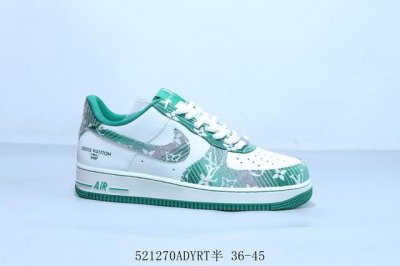耐克 Nike Air Force 1 Af1耐克 低帮 空军一号休闲板鞋Lv 联名 Sc9207-538 521 Adyrt半 36-45