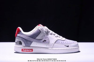 220 Nike Air Force 1 Low 07灰红-白底灰钩耐克-北面-Supreme三方联名 原楦头原纸板 打造纯正低帮空军版型 专注外贸渠道 这款联