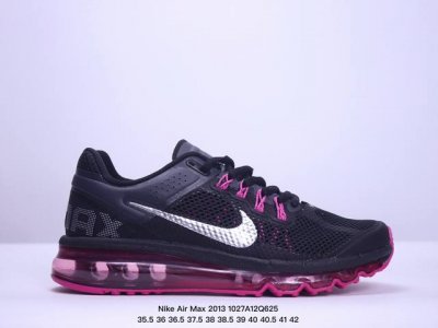 Nike 耐克 公司级 2013大气垫系列 原楦开发版型，采用高频热熔网织布鞋面材质，超轻薄EVA拉帮中底材质，全掌Air缓震气垫大底简约温柔编织的魅力，再度联