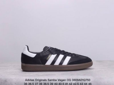 阿迪达斯三叶草adidas Originals Samba Vegan Og”Spd“桑巴舞系列绅士德训足球风百搭低帮休闲运动板鞋 xm0809Q750