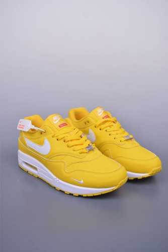 Nike Air Max 1 复刻拼接 纯原版本 复古休闲跑步鞋 官方同步上架 真标原盒 原底原面 正确版型 原版开发 精准细节 市面最高版本 官方货号：Hf8