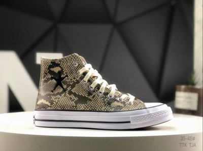170 Stussy X Converse All Star Chuck 70 匡威 蛇纹时尚百搭 防滑耐磨 高帮 帆布鞋 货号:A11674C 尺码:35 3