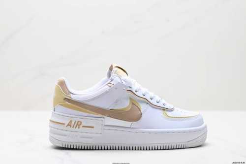 公司级耐克Nike Wmns Air Force 1 Shadow全新少女系解构主义设计 马卡龙空军一号轻量增高低帮百搭板鞋 为经典设计注入玩味元素 分层结构、