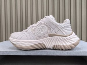 渠道优势 专柜版 古驰 Gucci古驰 Ripple系列运动鞋 皮革 时尚舒适 低帮 生活休闲鞋 男女同款 粉色 尺码 ；35 36 37 38 39 40 4