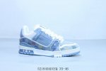 lv路易威登Louis Vuitton Trainer Sneaker Low休闲运动文化百搭篮球板鞋 521840Adieq 35-46