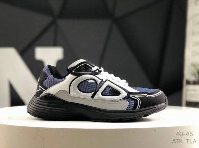 dior 迪奥轻盈舒适网眼织物拼接Cd标志系带运动鞋 G8513 尺码：如图所示 Atk Tla