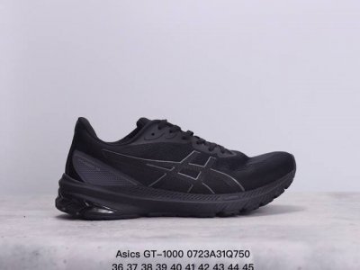 亚瑟士 Asics 男女鞋gt-1000 12 运动休闲跑步鞋 时尚经典 缓震舒适 彩色 透气防滑耐磨 休闲百搭 2024夏季新款训练鞋 马拉松跑鞋黑武士款采用