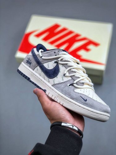Nike SB Dunk Low BAPE联名-绑带黑勾 周年高端定制 低帮休闲板鞋 #定制鞋盒 大厂纯原品质出货 超高清洁度 皮料切割干净无任何毛边 细节完美