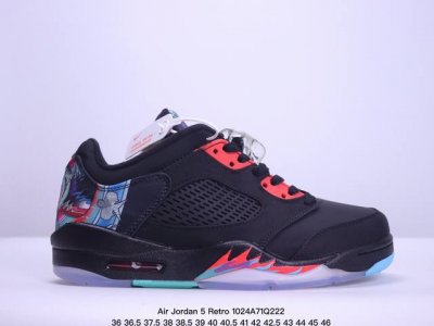 Jordan Air Jordan 5 Retro Low CNY 风筝低帮 复古篮球鞋 男款黑色 XM1024Q222