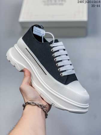 意大利高奢品牌alexander Mcqueen亚历山大 麦昆 Sole Leather Sneakers低帮时装厚底休闲运动鞋462214 Wdl809112 - 点击图像关闭