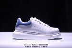 真标意大利高奢品牌Alexander Mcqueen亚历山大 麦昆 Sole Leather Sneakers低帮时装厚底休闲运动小白鞋 货号:553770 W