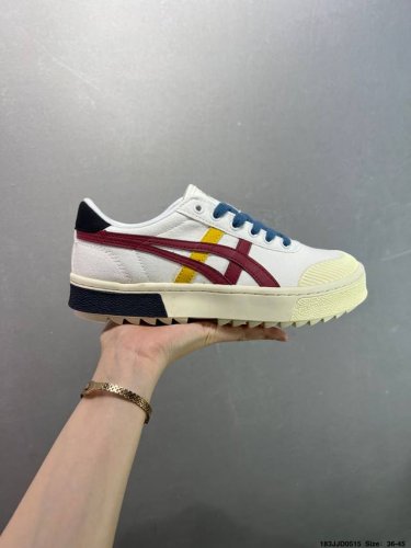 亚瑟士 Asics Court Mz 2.0 中性学院系列 低帮复古厚底增高休闲运动板鞋 软质牛培皮鞋面 货号: 3A405-101 尺码:36-45 Id:1