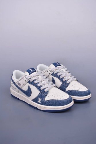 Nike Sb Dunk Low Lv联名 纯原大厂出品 极力推荐 原装头层材料 独家版型蒸餾加工 帶來的是更好的视觉和脚感体验 大厂纯原品质出货 清洁度 电绣
