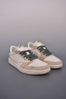 360 Fragment X Travis Scott X 猿人头 Air Jordan 1 Low 三方联名倒钩 性价比原盒出货 全新的三方联名低帮倒钩鞋面