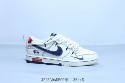 340 耐克 Nike Sb Dunk Low Pro 复古低帮 休闲运动滑板板鞋 联名绑带 货号 Yx5066-275B 322630Adeop半 36-45
