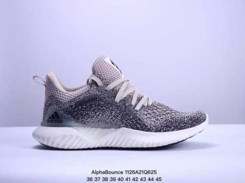160 公司级阿迪 Lv Alphabounce Beyond M阿尔法 网面休闲跑步鞋 B43686 织4D鞋面春夏更加透气舒适 德国马牌橡胶大底 内附专柜脚