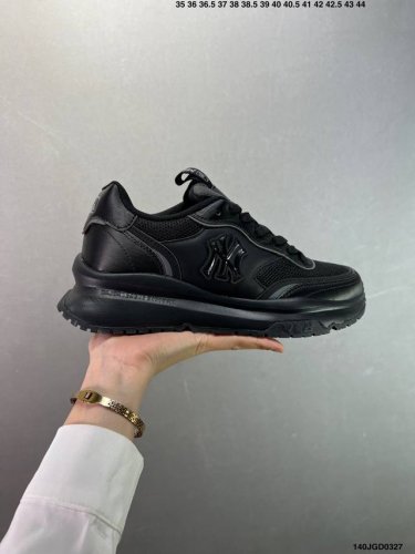 160 korea韩国限定发售Ny美国榄球洋基队限定 X Mlb Big Ball Chunky Mesh 厚底老爹系列低帮网织轻量休闲运动慢跑鞋“网眼象牙白黑