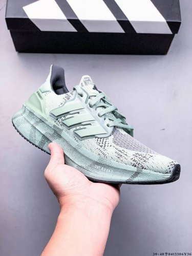 公司级！阿迪达斯Adidas Ultraboost Light轻弹系列低帮袜套式针织透气缓震休闲运动慢跑鞋 搭载Light Boost中底的Ultraboost