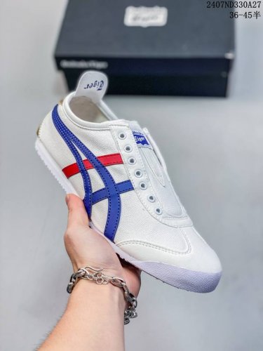 亚瑟士asics Onitsuka Tiger Slip-On鬼冢虎 一脚蹬 帆布鞋 货号：D3K0N 0143 码数：36 37 37.5 38 39 39.