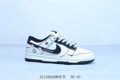 290 耐克 Nike Sb Dunk Low Pro 复古低帮 休闲运动滑板板鞋黑白 货号 Cy5979-111 321260Adwoe半 36-45