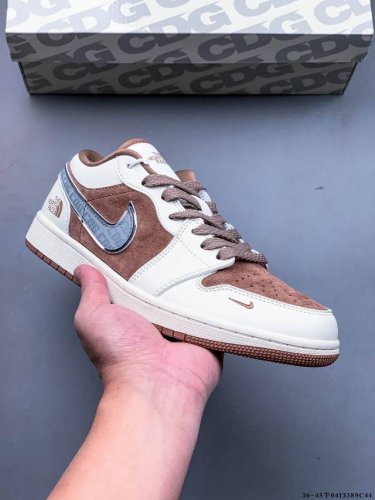 公司级头层！耐克Nike Air Jordan 1 Low Aj1乔1 低帮潮流缓运动休闲板鞋。Aj1 低帮拼接 完美版型真头层牛皮# 内置缓震气垫 原鞋开模