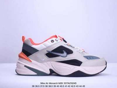 公司级！耐克nike Air Monarch M2K 经典复古老爹鞋 夸张流线极符 风靡老爹元素 外形延续当下潮流得未来感老爹鞋 设计干净！ 尺码：36 36.