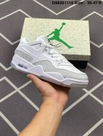 Jordan 乔丹 Aj3代中帮皮革白闪粉银 男女鞋半码制，采用荔枝纹头层皮组合格力特特殊皮革鞋面材质，缜密定位拉帮及注胶效果，中底Pu内嵌开窗式Air缓震气垫