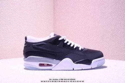 Nike Air Jordan 4 Rm “Grey Sail”黑白灰低帮 货号：Hv5184.010 尺码：36-45半 Xm0421Q442