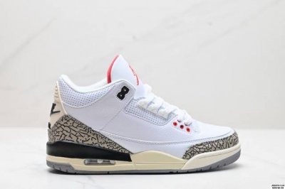 真标Air Jordan 3 Retro 迈克尔 乔丹Aj3代中帮复古休闲运动文化篮球鞋 货号:Ct8532-104 尺码:36-45 Id:Jkd474-Zj