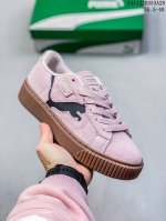 彪马 Puma Suede Platform Gold 蕾哈娜 厚底 松糕休闲百搭板鞋 复古潮女鞋时尚运动鞋 货号: 372613 Size: 35.5-40