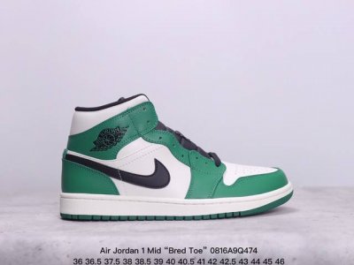 air Jordan 1 Mid “Bred Toe” Aj1 中帮 黑红脚趾 这款中帮黑红脚趾融合了两大超经典配色，Bred 黑红和 Black Toe 黑脚