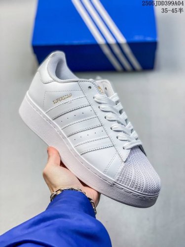 纯原福利 原 版本 Adidas Originals Superstar Xlg 贝壳头系列低帮厚底松糕经典百搭休闲运动板鞋 以现代时尚元素焕新演绎的经典运动鞋