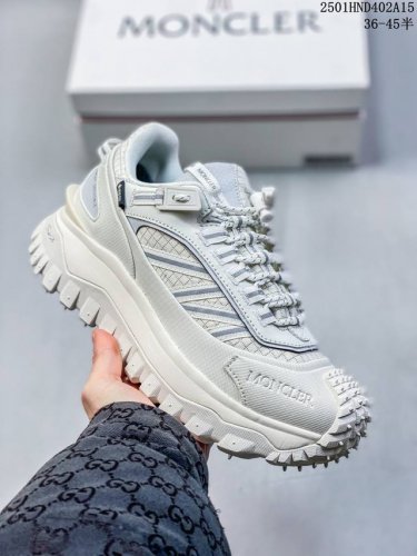 Moncler Trailgrip 蒙口厚底耐磨防滑户外徒步越野运动鞋 徽标系带 纯原版本 牛皮材质运动鞋 原盒 尺码见图 01Hnd402A15