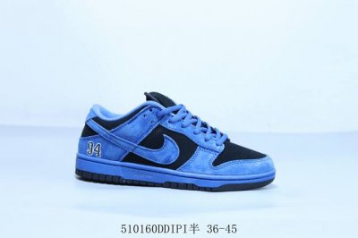 耐克 Nike Sb Dunk Low Pro 复古低帮 休闲运动滑板板鞋 黑蓝 货号 Hq8487-400 510 Ddipi半 36-45