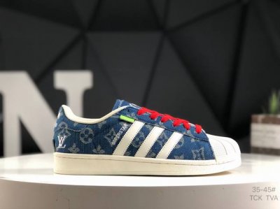 阿迪 Adidas Originals Superstar Lv联名款 贝壳头 潮流复古 时尚 舒适透气 耐磨 休闲板鞋 货号:Ig1968 尺码：35-45