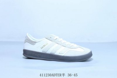 阿迪达斯Adidas Originals Gazelle Esquisite Gucci 德训 羚羊系列低帮复古百搭休闲运动板鞋 白灰 货号 Ih3725 41