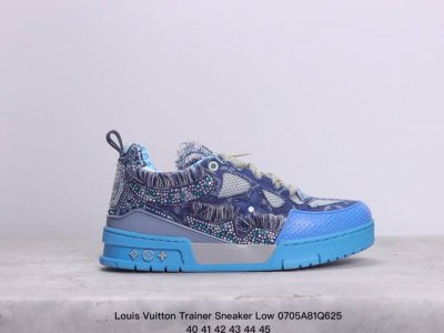 公司级全新lv路易威登louis Vuitton Trainer Sneaker Low休闲运动文化百搭板鞋 尺码:36-45 Xm0705Q625