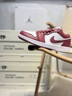 公司级头层皮乔丹Air Jordan 1 Low Aj1低帮系列篮球鞋 官方同步配色 原装级产物 #拒绝公底 立体鞋型 细节完美 高清洁度553558 Qq70