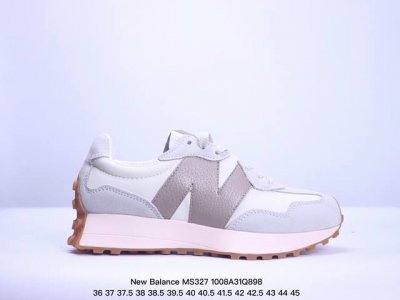 公司级new Balance Ms327 复古休闲运动慢跑鞋 完美细节 #全新 New Balance 327 系列 以更纯粹的复古风格设计打造的全新造型 侧身